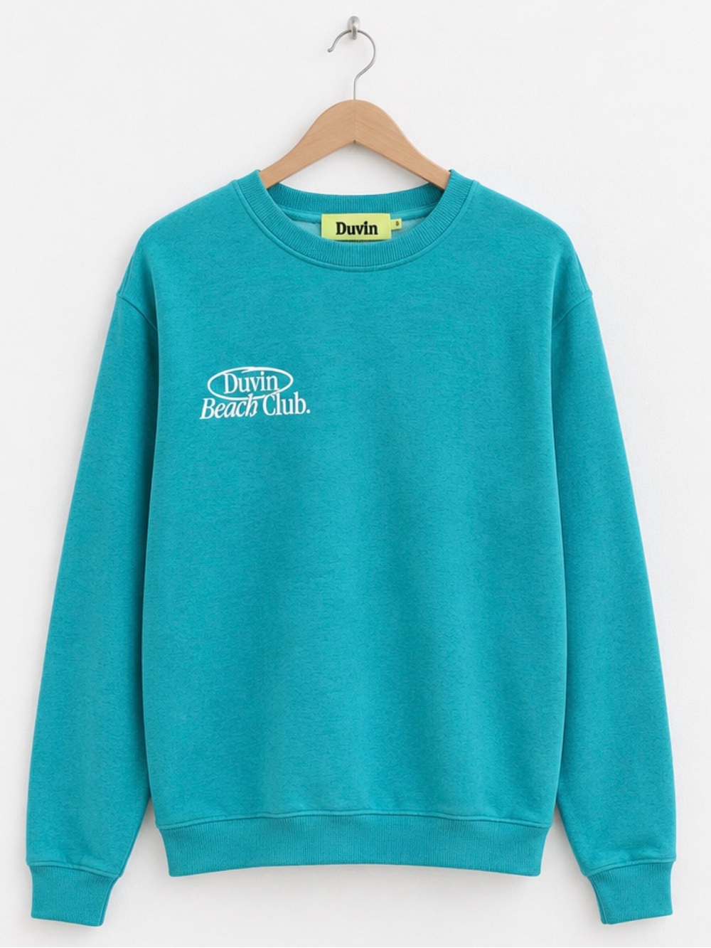 Duvin Beach Club Crewneck Sweater - Teal